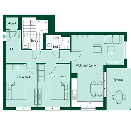 Terrassenwohnung Haffgeflüster - Haffresidenz Apartment *